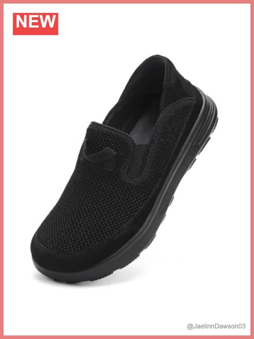 Women's Slip On Walking Shoes Breathable Mesh Lightweight Fashion Sneakers